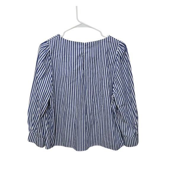 Tuckernuck Pomander Place Nautical Blue/White Striped Top Sz Medium Cotton - Picture 2 of 8